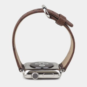 Ремешок для Apple Watch 40/41/42 mm из кожи страуса, коричневого цвета