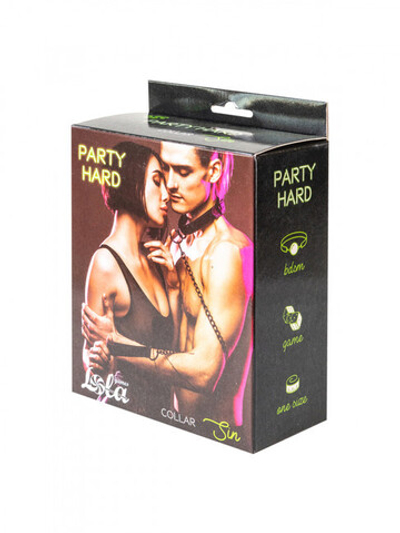 Ошейник Party Hard Sin (Цвет: черный)