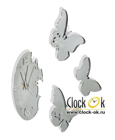 Настенные часы Три бабочки