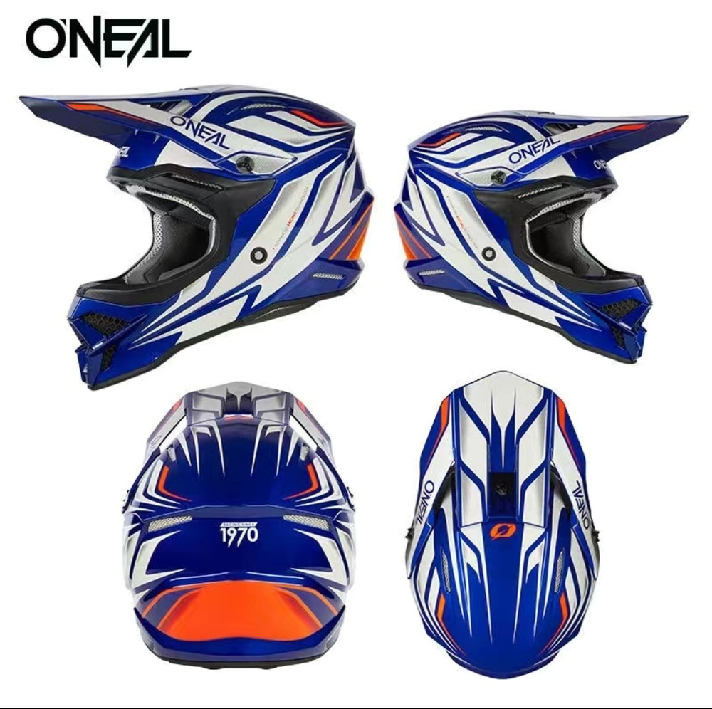 Шлем ONEAL 3SRS черный, синий, белый