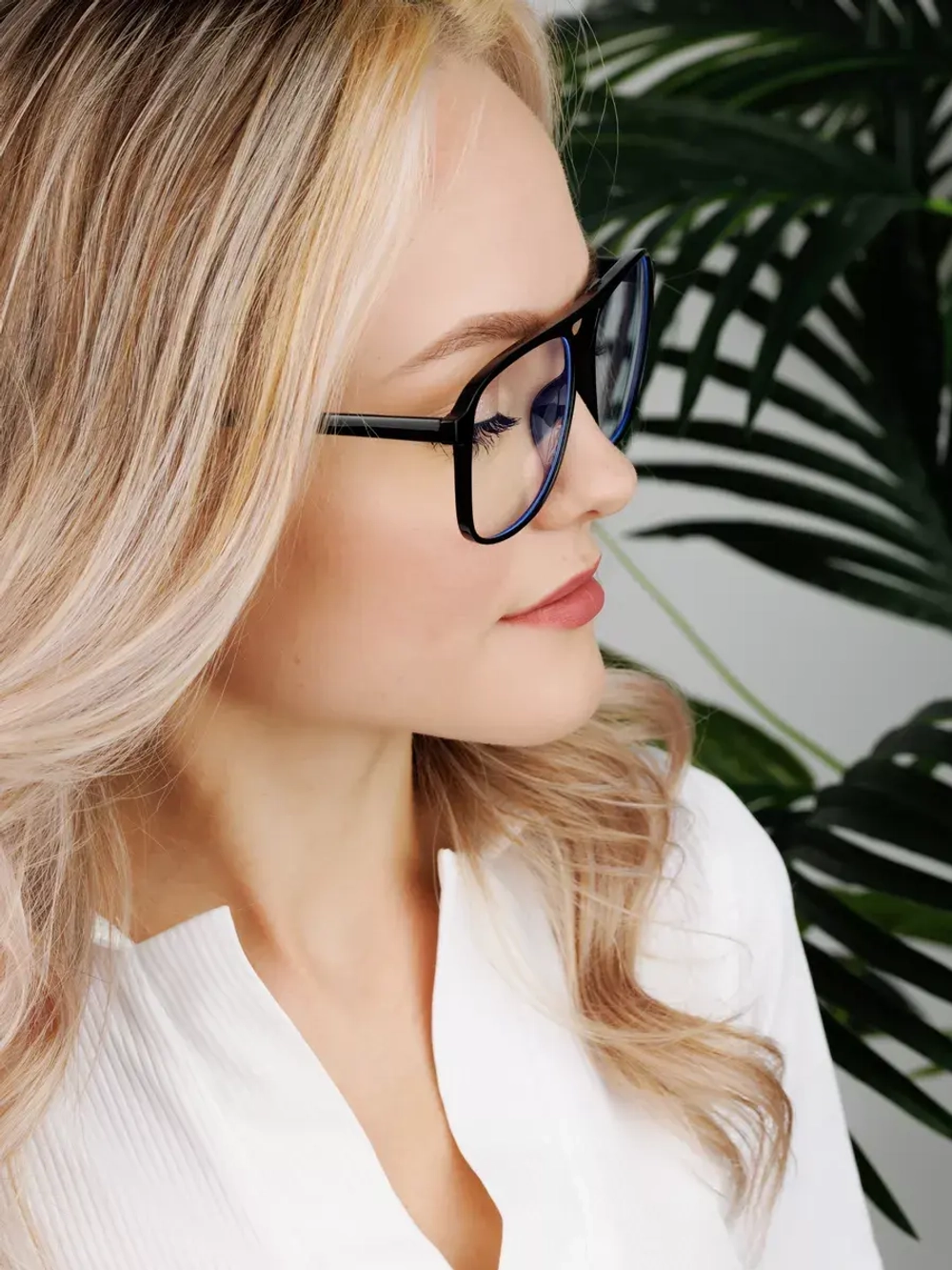 Очки для компьютера имиджевые защитные прозрачные нулевки