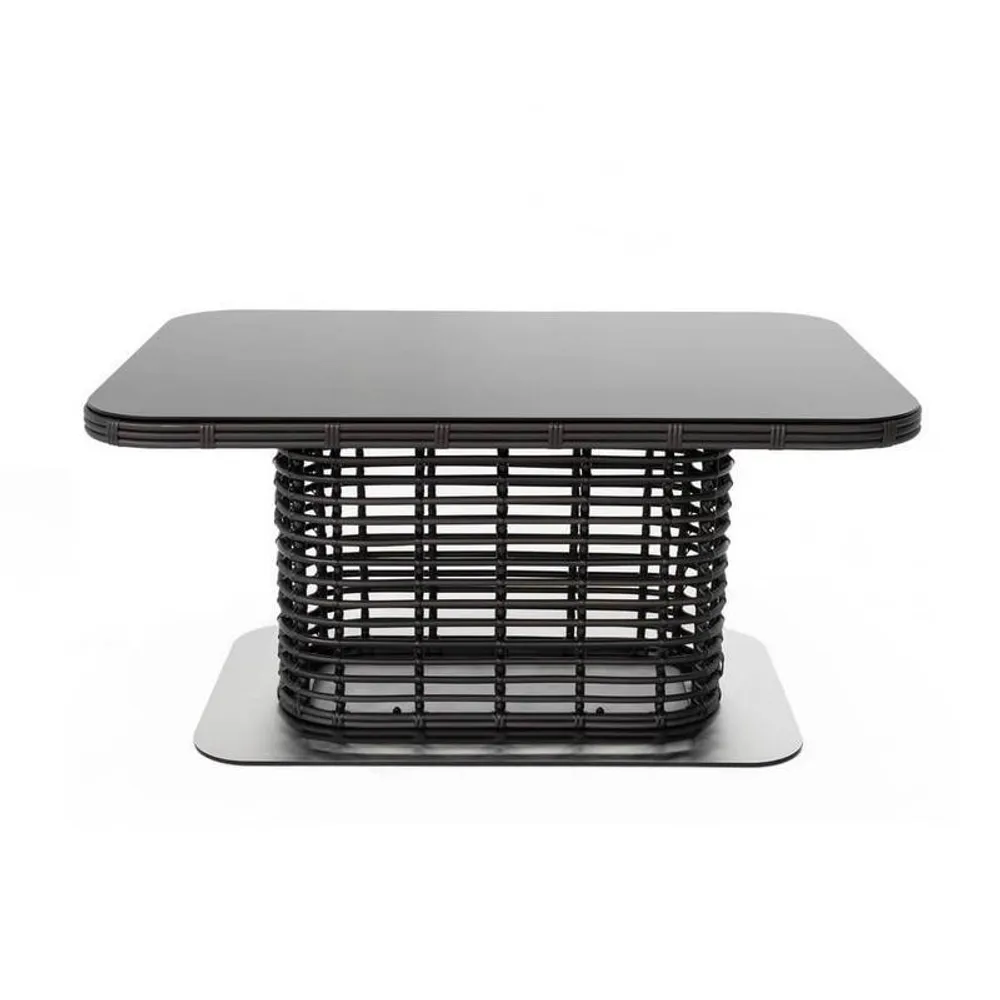 "Блисс" плетеный стол из искусственного ротанга 141х92х75см, цвет бронзовый