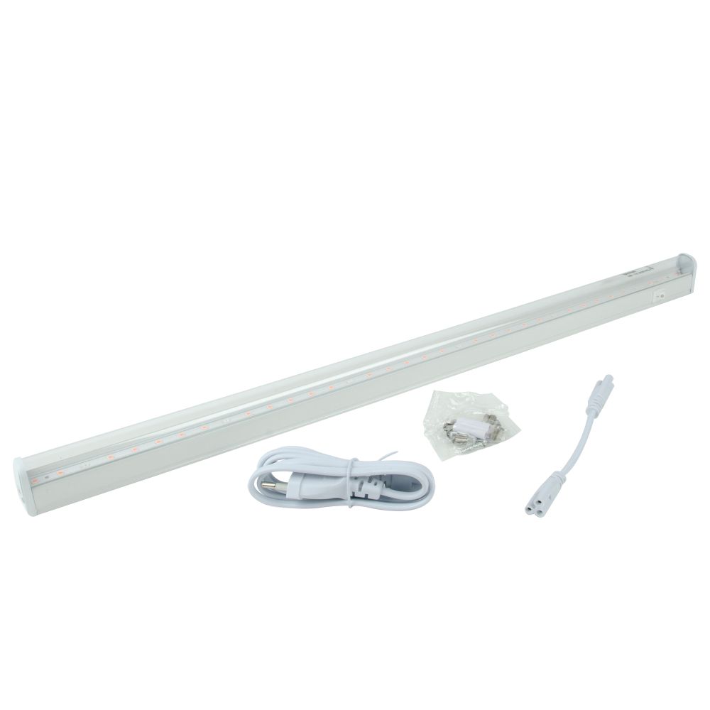 ULI-P42-18W-SPBX IP40 WHITE Светильник для растений светодиодный линейный. 560мм. выкл. на корпусе. Алюминий. Спектр с дальним красным для рассады и досвечивания в период роста. TM Uniel