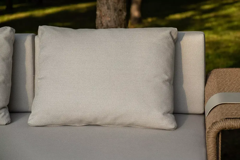 "Мальдивы" лаунж-зона из искусственного ротанга, цвет соломенный