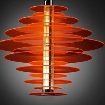 Rondelle Suspension by Leucos Pendant Lights ( RED )