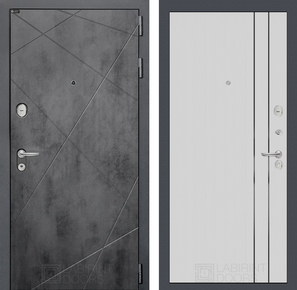 Лофт 10 белый рельеф софт с молдингом