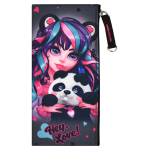 Пенал школьный 19.5х9 см "Девушка с пандой" (Феникс+)