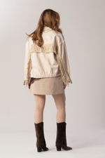 Бомбер с бахромой