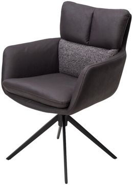 Стул LUIS 360 град. поворот Серый Maison 99# / OTE COBBLE 457 / черный каркас