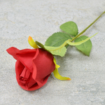 Цветы искусственные "Штучная роза" 51*7см, цвет красный