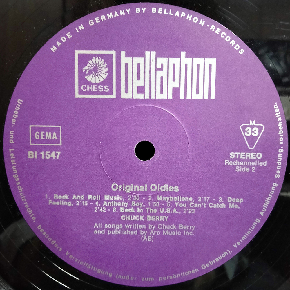 Chuck Berry / Original Oldies (LP)