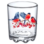 Стакан стеклянный 250мл «Снегири» D849/30