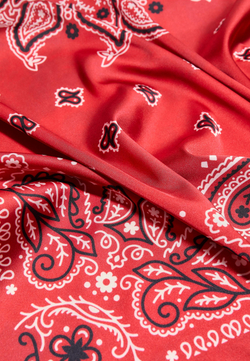 STRADIVARIUS Паток с принтом, красный