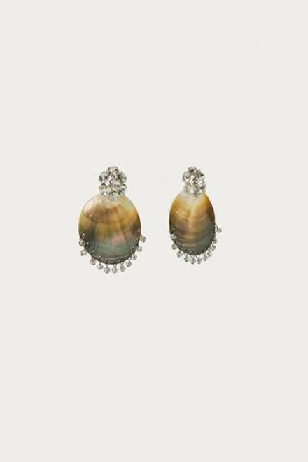 ZARA X MARISA BERENSON СЕРЬГИ С КАМНЯМИ , СЕРЫЙ