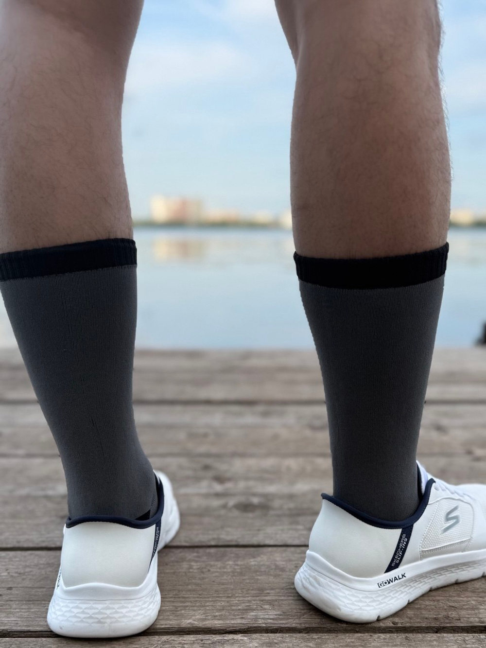 Водонепроницаемые носки KaiRox Ultra Thin Crew L (43-46), черный