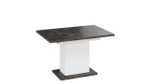 Стол кухонный обеденный раздвижной Белый/Ателье темный 120(163)х80х75 см