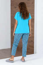 [m]Пижама женская штаны+футболка к/р К-739