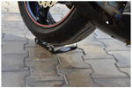 MaxShine Motorcycle Wheel Roller Stand for Tire Cleaning & Chain Lubrication