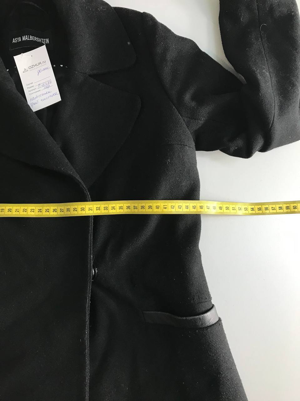Пальто Asya Malbershtein стильное, маркировка XS, визуально на 40 размер