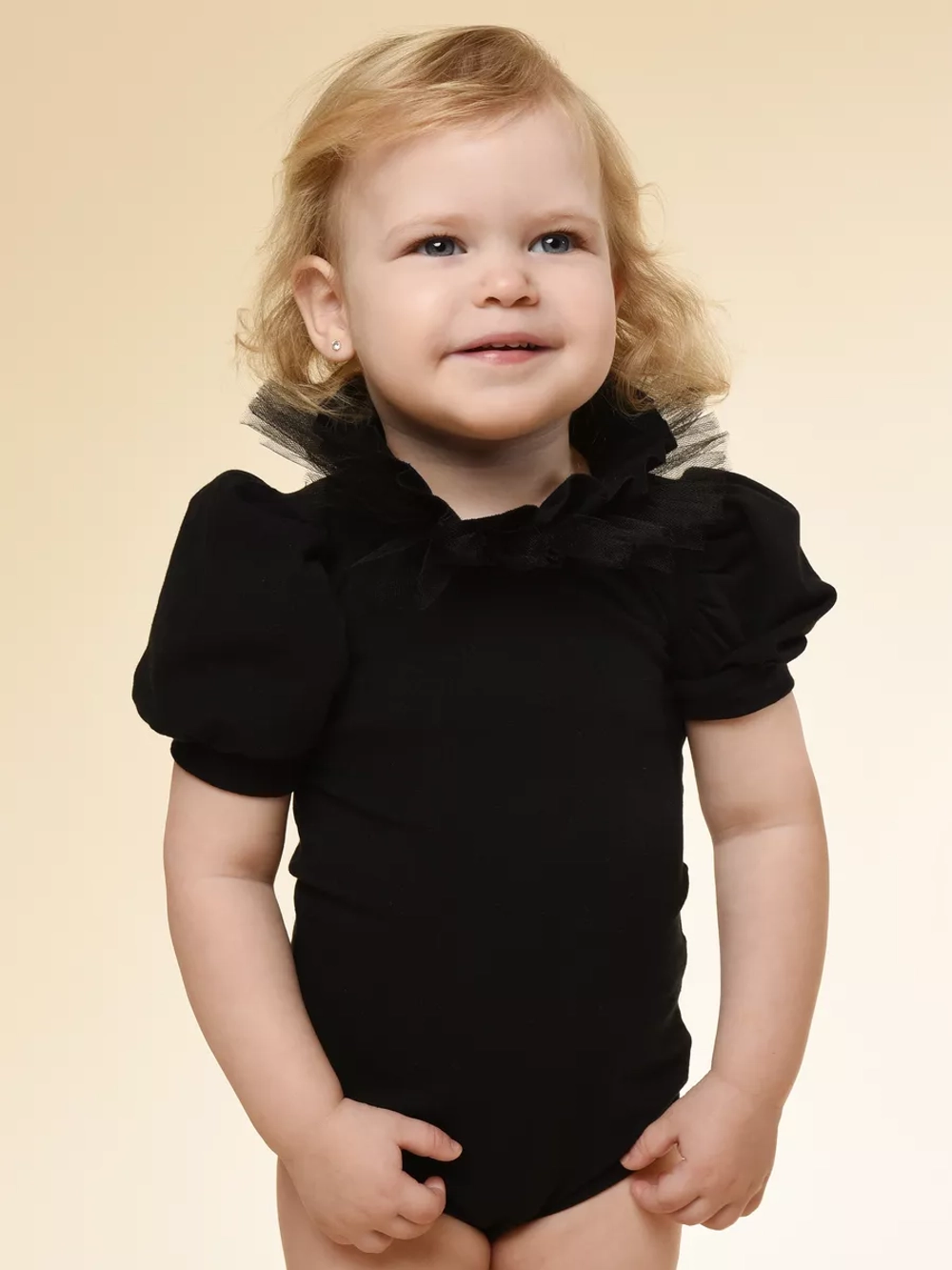 Боди с декоративным воротничком