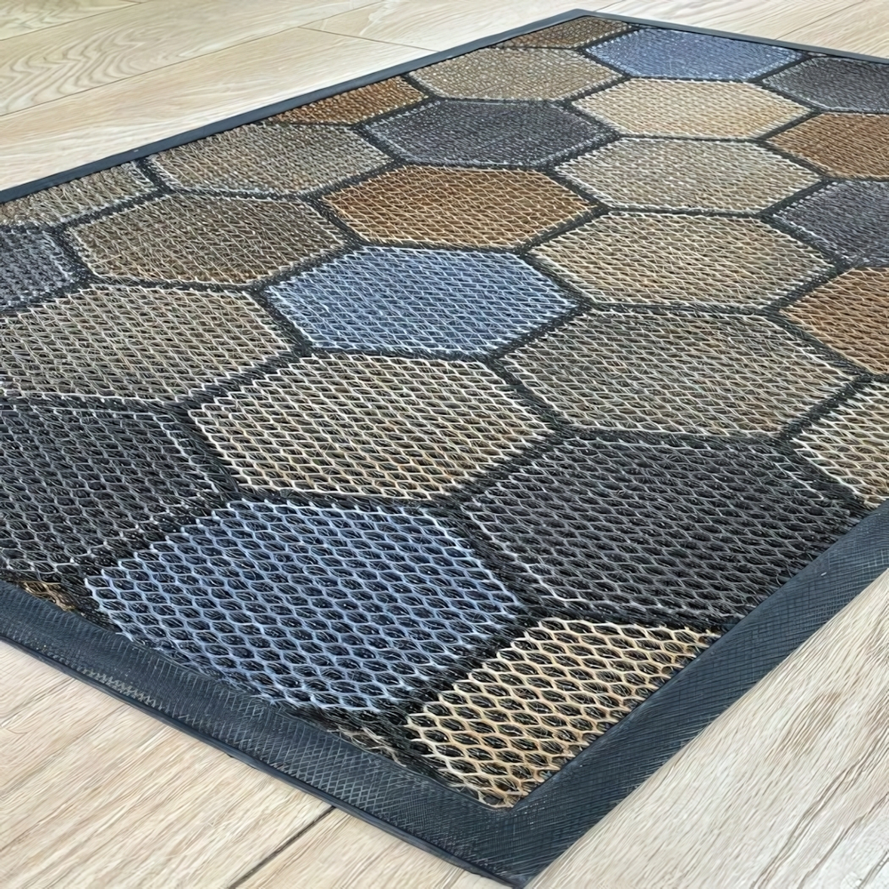 Коврик придверный КОЛЬЧУГА с рисунком 50х80см DLS-021