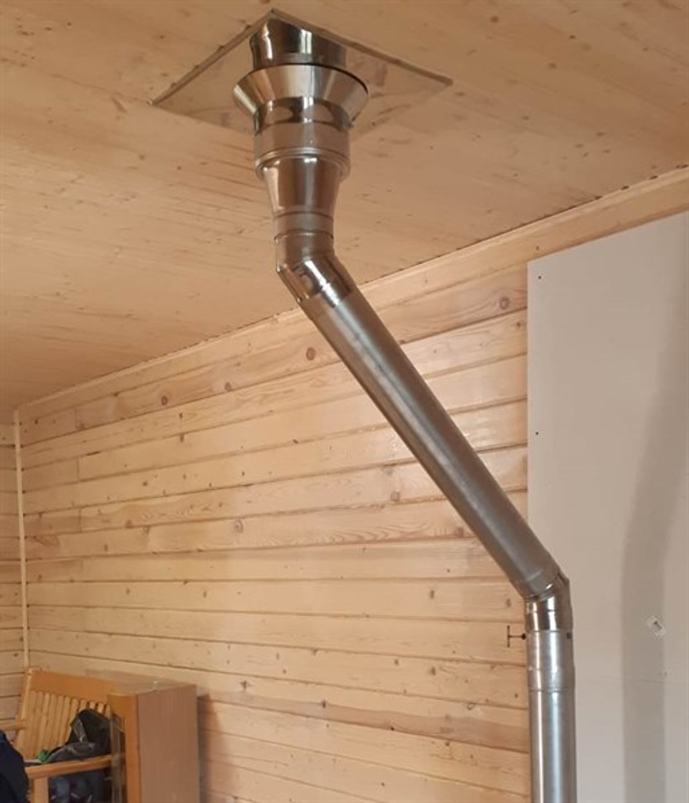 Колено 135°, 150 мм нерж. (AISI 409-1 мм), ECOFLUE