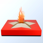 Макет Вечный огонь с имитацией пламени