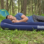 Матрас надувной Bestway, 188х99х28 см, 67224, нас встроен, ножн, флок, 150 кг