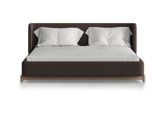 Кровать Basic спальное место 160*200 см (шоколад, твид)