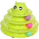 Интерактивная игрушка для кошки «Инопланетянин» 25*19см цвет зеленый Ultramarine