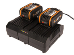 Комплект WORX WA3611: Двойное зарядное устройство WA3883