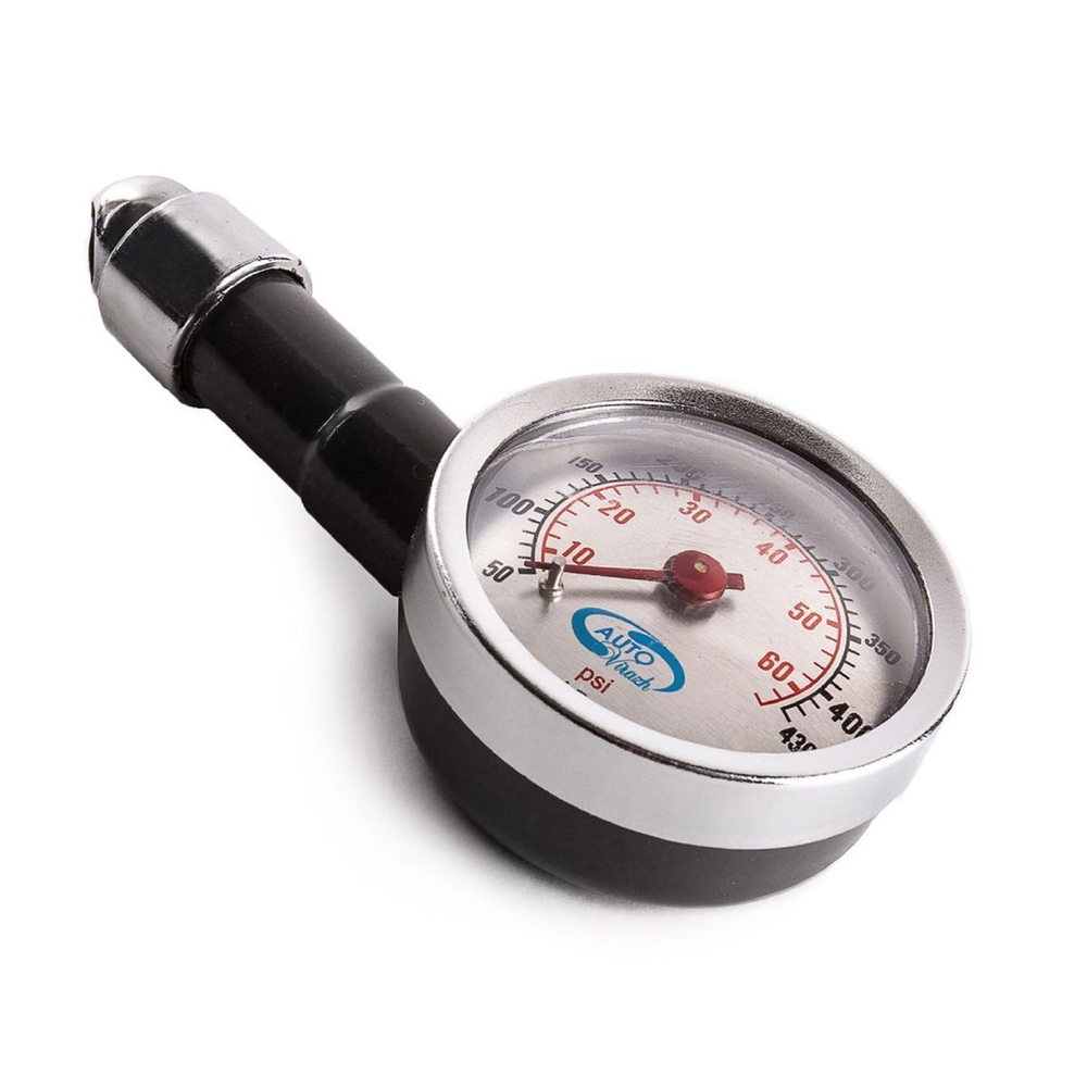 Манометр AVS, AV-011506, мет-л, шинный, в пластиковом футляре