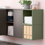Комбинация для хранения - EKET IKEA/ ЭКЕТ ИКЕА,  175х70 см,   коричневый/зеленый