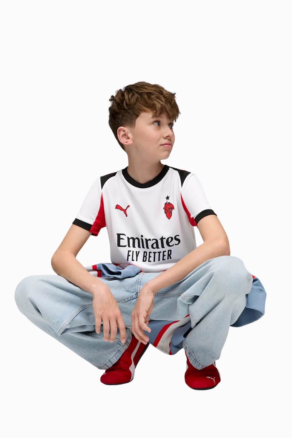 Футболка Puma AC Milan 25/26 Away Junior - белый