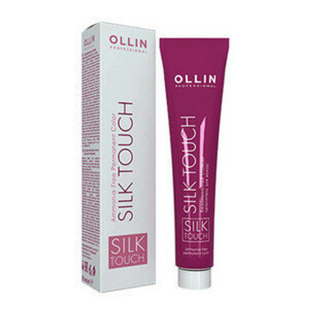OLLIN SILK TOUCH 10/31 светлый блондин золотисто-пепельный 60мл Безаммиачный стойкий краситель для в