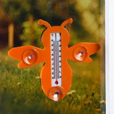 Пластиковый оконный термометр Пчела