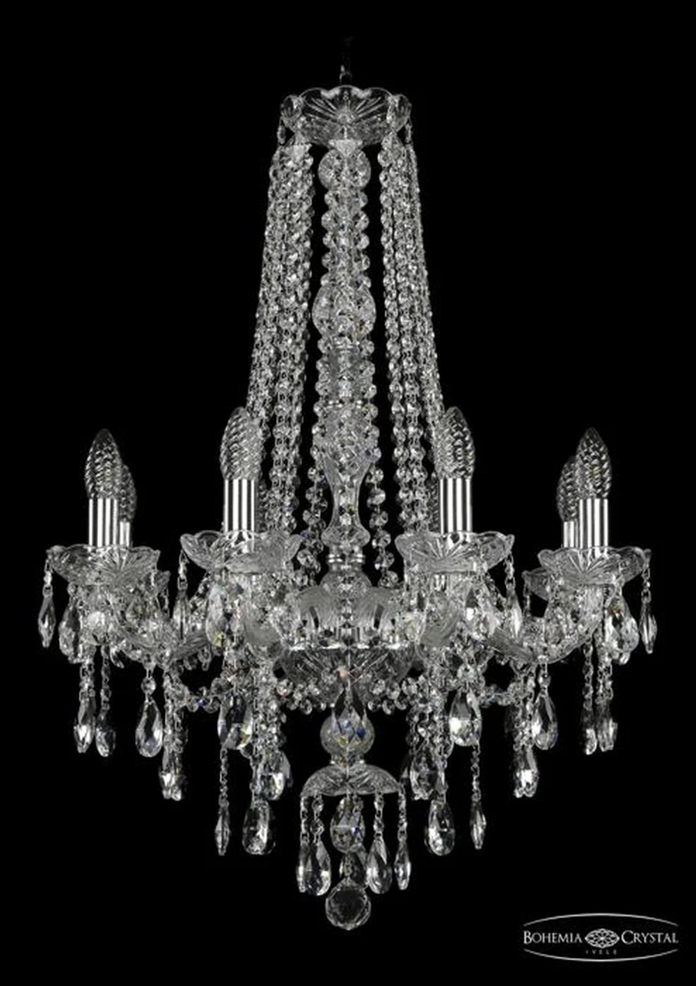 Подвесная люстра Bohemia Ivele 1415/8/200/h-76/Ni