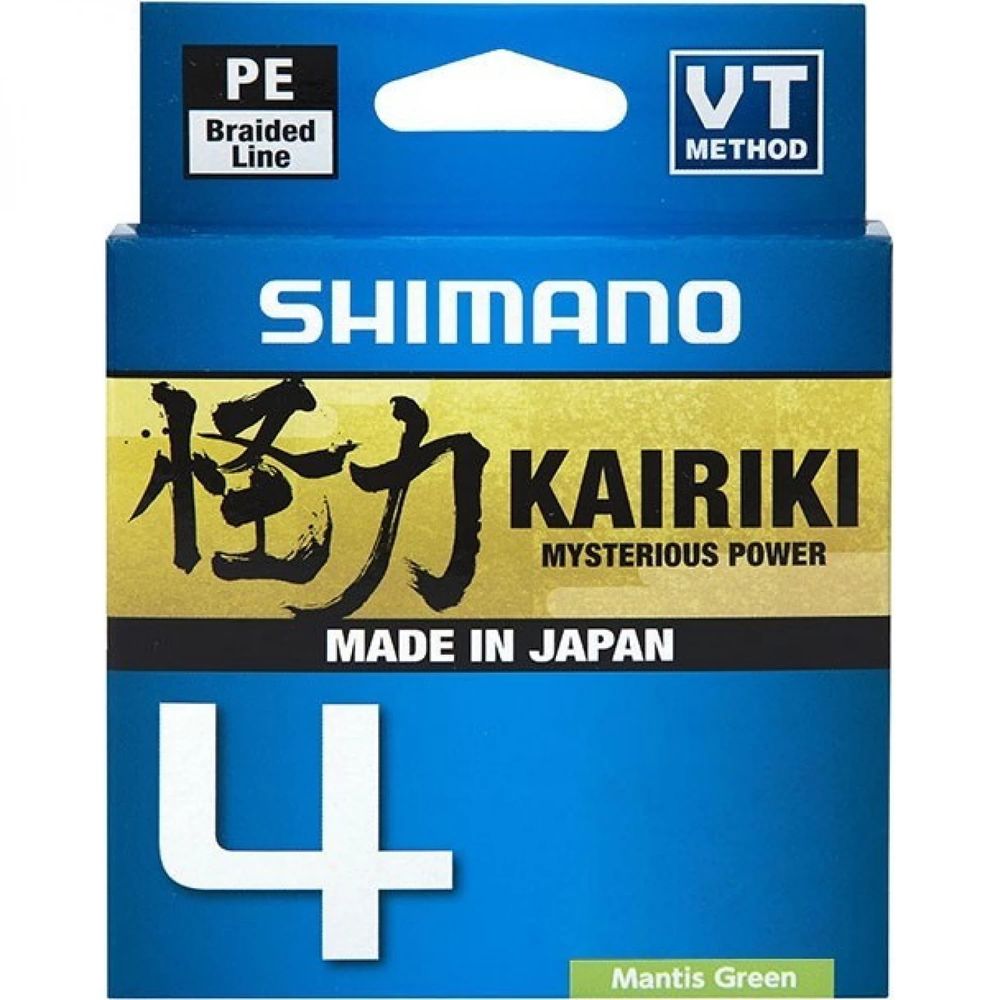 Плетёный шнур Shimano Kairiki 4 150m 0,20mm 13,8kg M Green