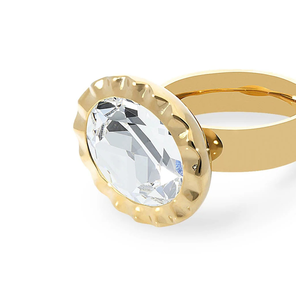 Кольцо Qudo TIVOLA UNICA big (G/P) Crystal 58 686703