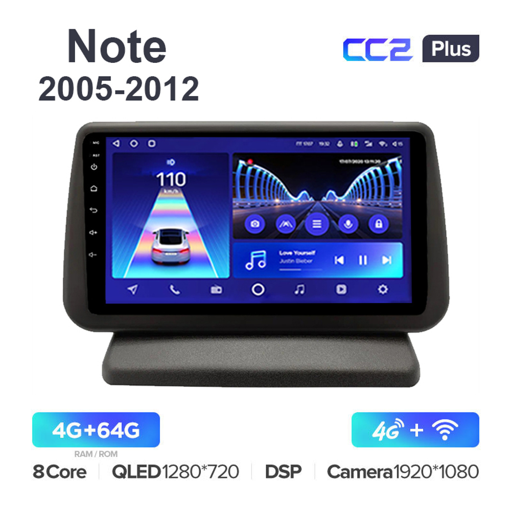 Teyes CC2 Plus 9"для Nissan Note 2005-2012