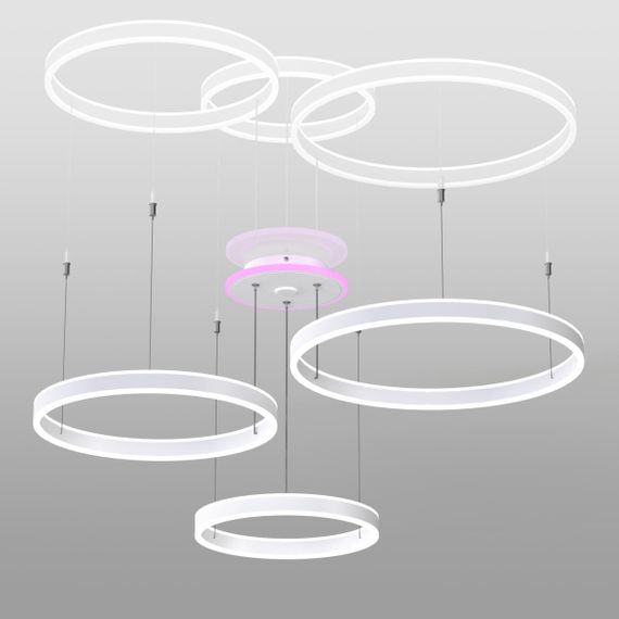 Подвесная светодиодная люстра Citilux Дуэт Смарт CL719A700 RBG Белый