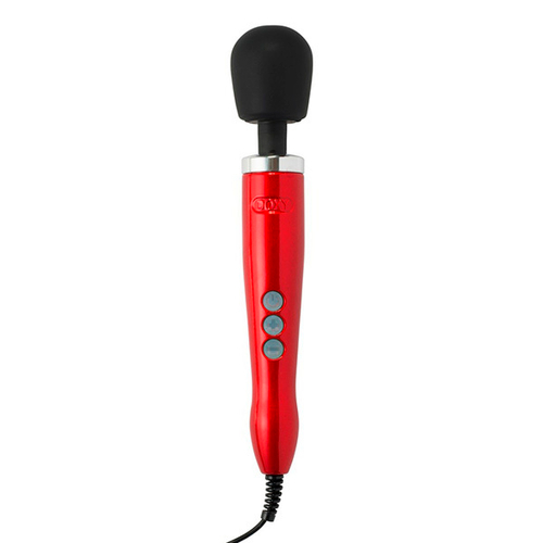Мощный красный вибратор-вонд 37см Doxy Die Cast Extra Powerful Massage Wand Vibrator Red