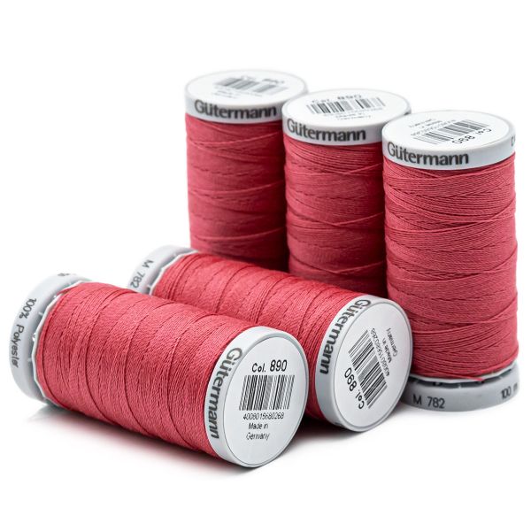 Нитки суперкрепкие Gutermann Extra Strong M782 №40 (100 метров), 5 кат. | 890 т.пурпурно-розовый