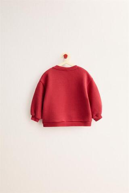 ZARA TIMELESS -ZARA TIMELESS - ТОЛСТОВКА С ТЕКСТОМ, КРАСНЫЙ