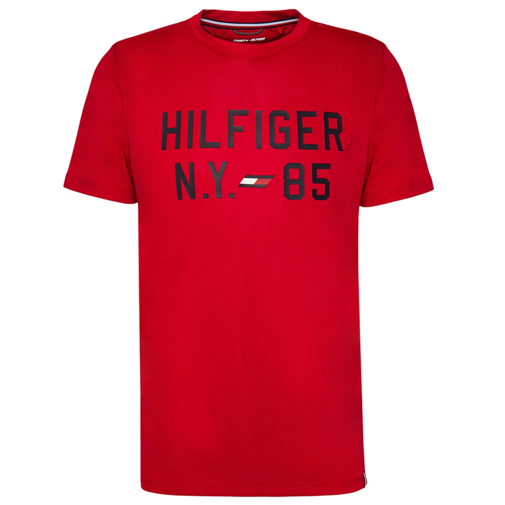 Теннисная футболка Tommy Hilfiger Graphic S/S Training Tee - primary red