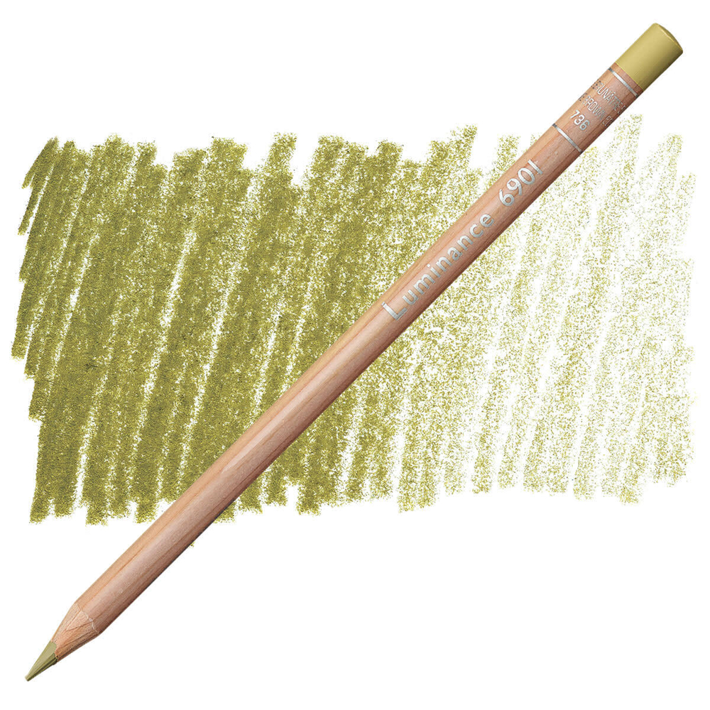 Caran d'Ache Luminance 6901. 736 Olive Brown 50%