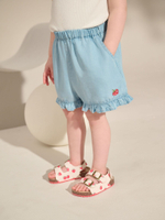 Шорты с вышивкой джинсовые для девочки Next AB1-575, Голубой