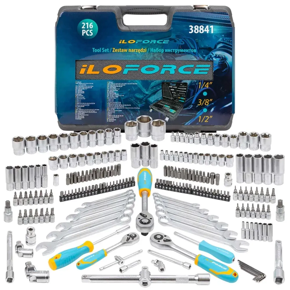 Набор инструментов 216 пр. ILOforce IF-38841
