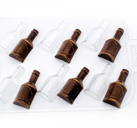 Пластиковая форма для шоколада "Бутылочки"