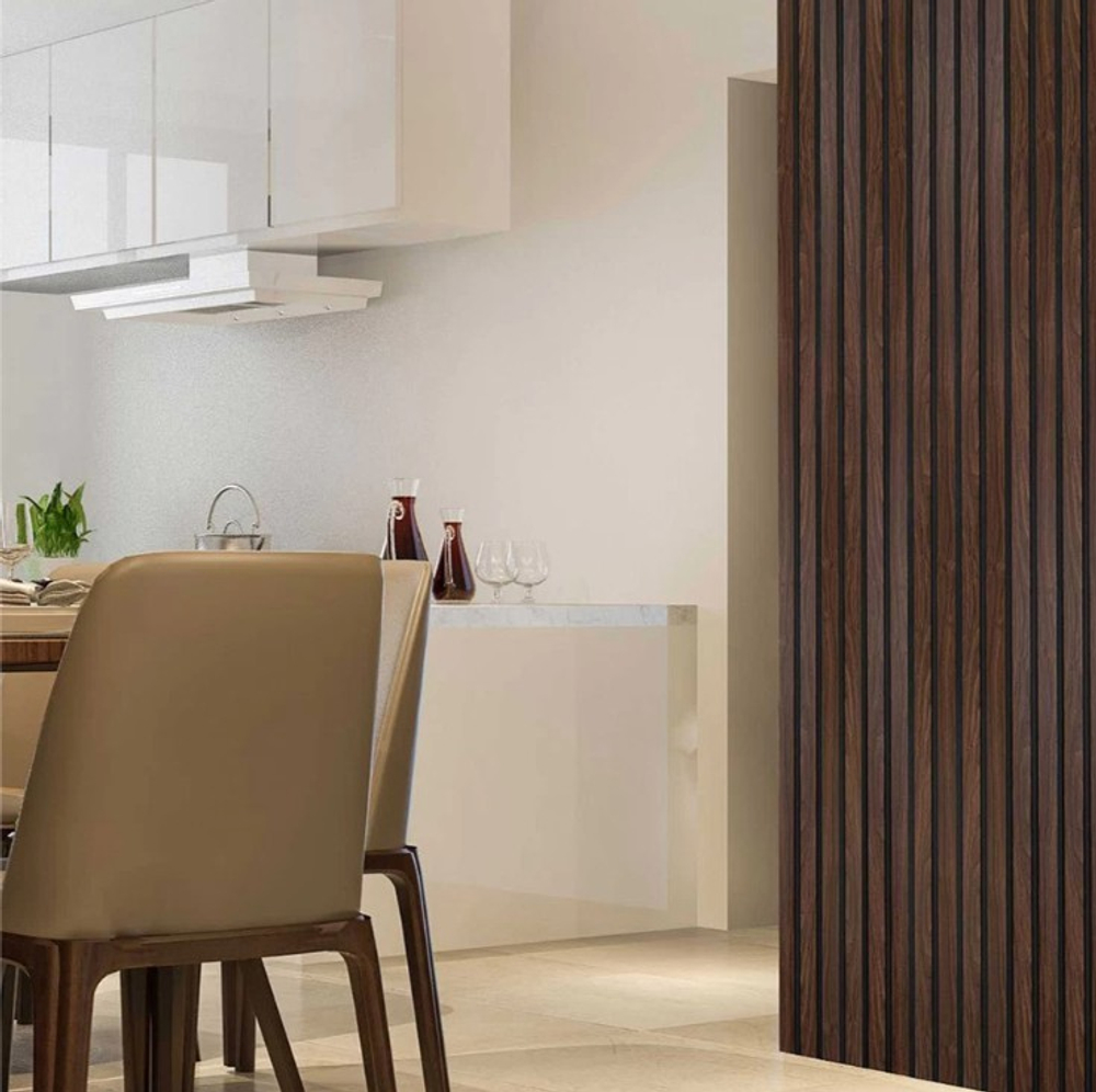 Реечная панель ПВХ Мореная Береза 125х3000 мм